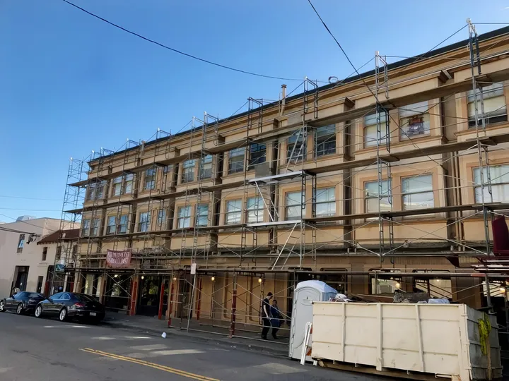 Glen Ave. exterior renovation in progress