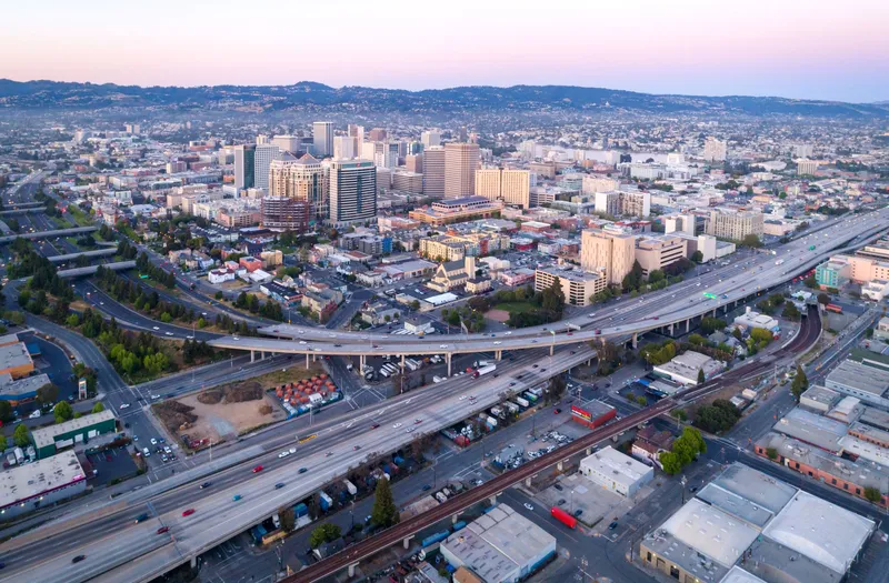 Oakland California from above